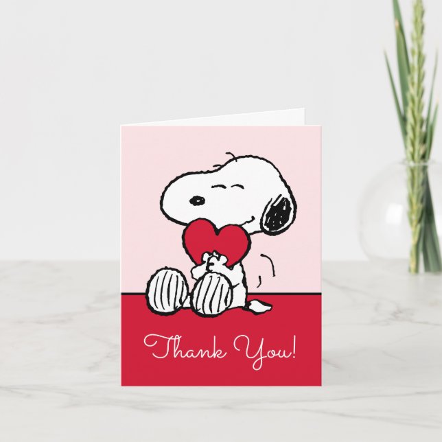 Snoopy | Little Sweetheart Baby Shower Thank You C Dankeskarte (Vorderseite)