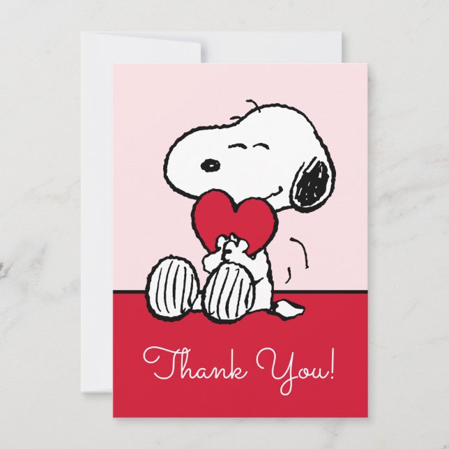 Snoopy | Little Sweetheart Baby Shower Thank You C Dankeskarte (Vorderseite)