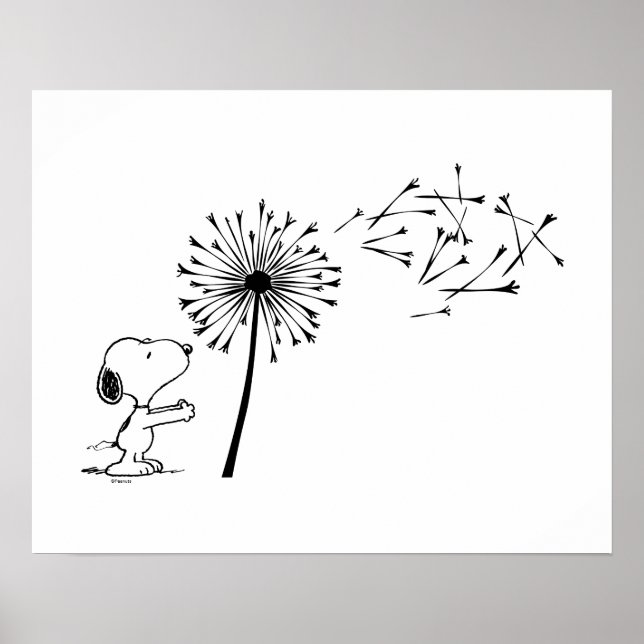 Snoopy mit Kronleuchter Poster (Vorne)