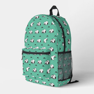 Snoopy Mustaches & Aquamarines Muster Bedruckter Rucksack