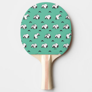 Snoopy Mustaches & Aquamarines Muster Tischtennis Schläger