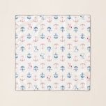 Snoopy Nautical Anchor Pattern Schal<br><div class="desc">Take a look at this super cute design featuring Snoopy and a nautical anchor pattern.</div>
