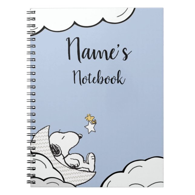 Snoopy Note Book Name Title Notizblock (Vorderseite)