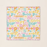 Snoopy Pastel Text Pattern Schal<br><div class="desc">Take a look at this super cute pattern featuring Snoopy in pastels with an autumn leaf.</div>