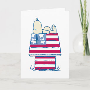 Snoopy Patriotic   Vielen Dank Feiertagskarte