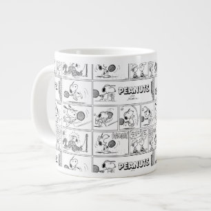 Snoopy Plays Tennis Jumbo-Tasse