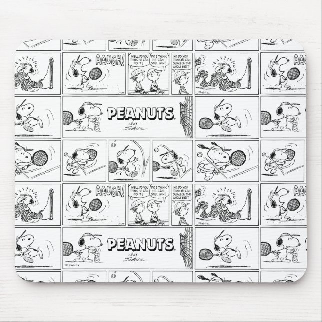 Snoopy Plays Tennis Mousepad (Vorne)