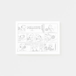 Snoopy Plays Tennis Post-it Klebezettel