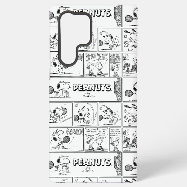 Snoopy Plays Tennis Samsung Galaxy Hülle (Rückseite)