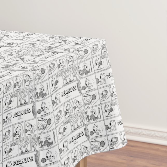 Snoopy Plays Tennis Tischdecke (Beispiel)