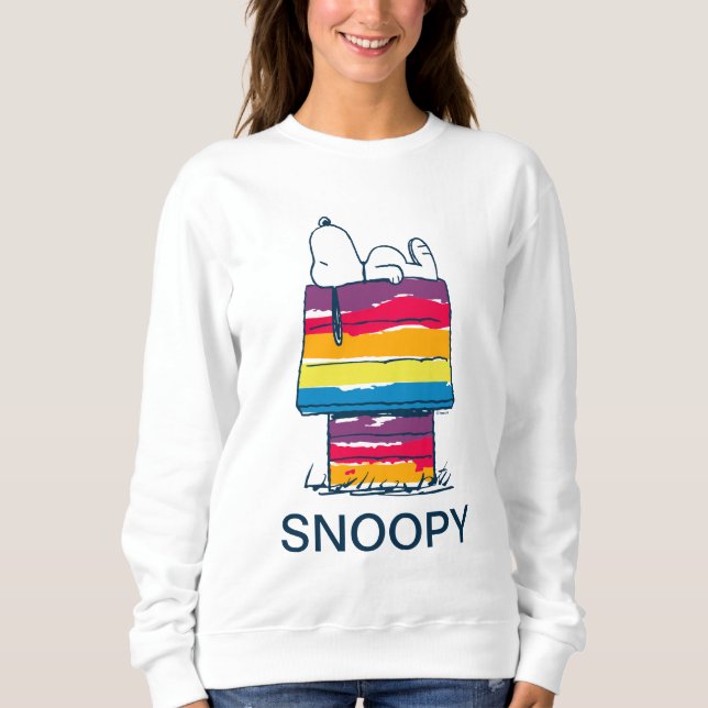 Snoopy | Rainbow Dog House Sweatshirt (Vorderseite)