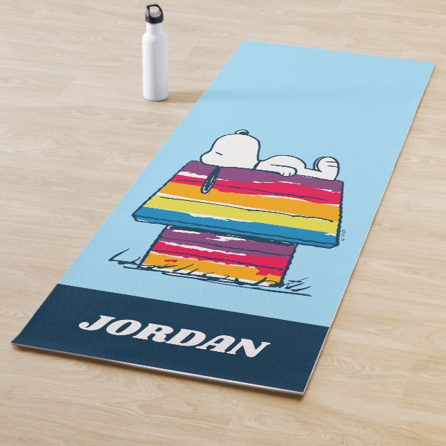 Snoopy | Rainbow Dog House Yogamatte (Beispiel)
