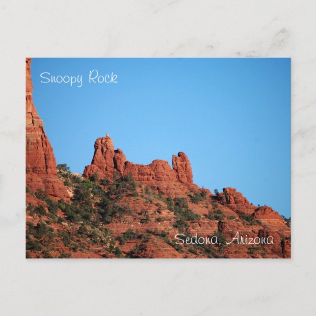 Snoopy Rock: Sedona, Arizona Postkarte (Vorderseite)
