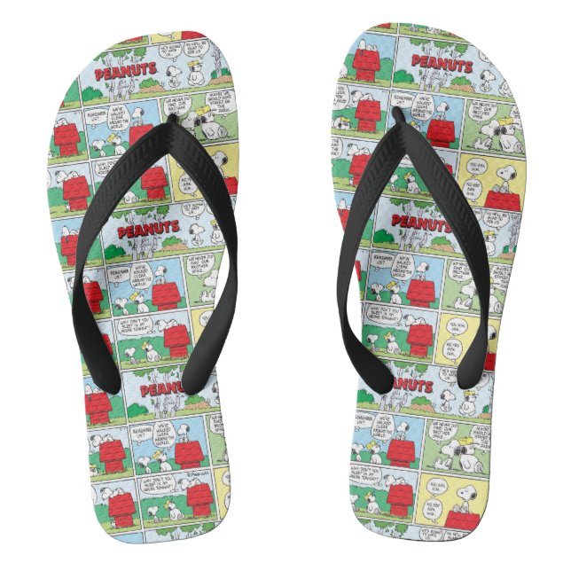 Snoopy & Seine Brüder Andy & Olaf Flip Flops (Fußbett)