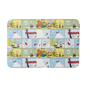 Snoopy Sled Riding Food Disc Badematte