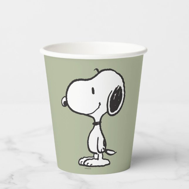Snoopy Smile Giggle Laugh Pappbecher (Vorderseite)