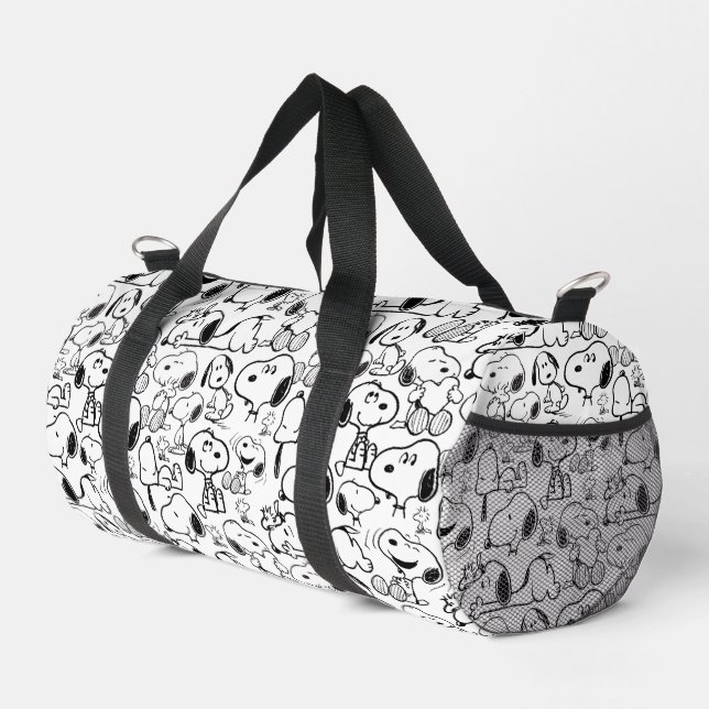 Snoopy Smile Giggle Laugh Pattern Duffle Bag (Rechte Ecke)