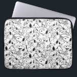 Snoopy Smile Giggle Laugh Pattern Laptopschutzhülle<br><div class="desc">Schauen Sie sich dieses super niedliche Design mit Snoopy Spaß in verschiedenen Posen an.</div>
