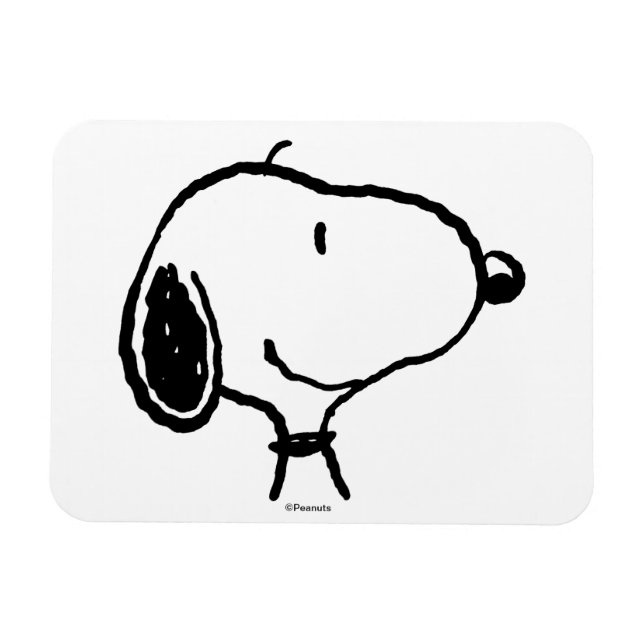 Snoopy Smile Giggle Laugh Pattern Magnet (Horizontal)