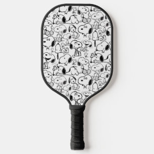 Snoopy Smile Giggle Laugh Pattern Pickleball Schläger