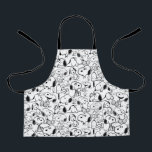 Snoopy Smile Giggle Laugh Pattern Schürze<br><div class="desc">Schauen Sie sich dieses super niedliche Design mit Snoopy Spaß in verschiedenen Posen an.</div>