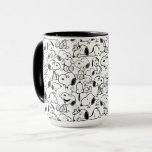 Snoopy Smile Giggle Laugh Pattern Tasse<br><div class="desc">Schauen Sie sich dieses super niedliche Design mit Snoopy Spaß in verschiedenen Posen an.</div>