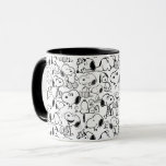 Snoopy Smile Giggle Laugh Pattern Tasse<br><div class="desc">Schauen Sie sich dieses super niedliche Design mit Snoopy Spaß in verschiedenen Posen an.</div>