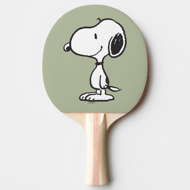 Snoopy Smile Giggle Laugh Tischtennis Schläger (Vorderseite)