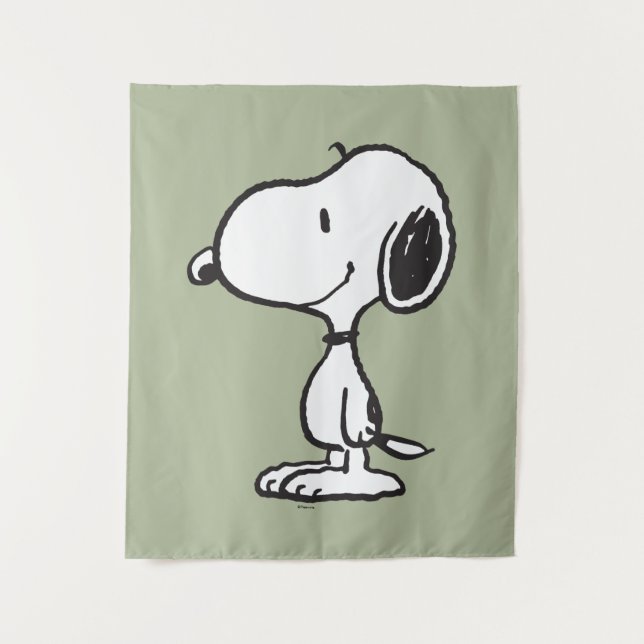 Snoopy Smile Giggle Laugh Wandteppich (Vorderseite)