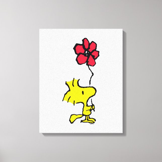 Snoopy So Sweet Blume Muster Leinwanddruck (Vorderseite)