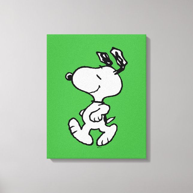 Snoopy So Sweet Blume Muster Leinwanddruck (Vorderseite)