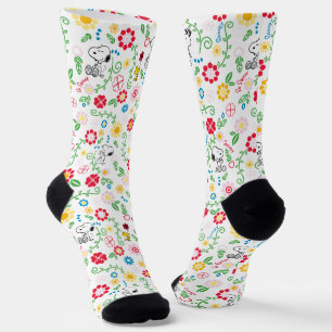 Snoopy So Sweet Blume Muster Socken