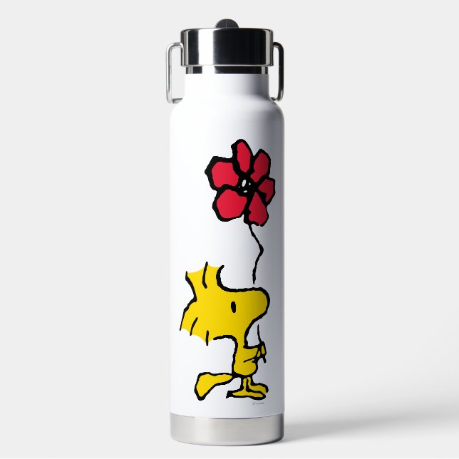 Snoopy So Sweet Blume Muster Trinkflasche (Vorderseite)