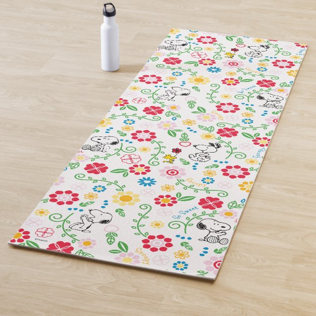Snoopy So Sweet Blume Muster Yogamatte (Beispiel)