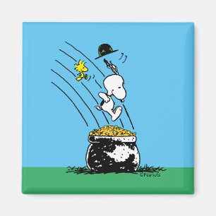 Snoopy springt in den Pot of Gold Magnet