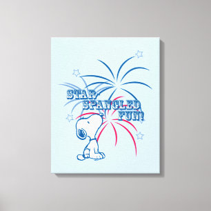 Snoopy Star Spangled Fun Leinwanddruck