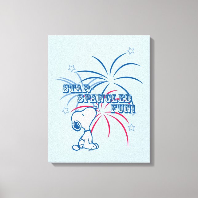 Snoopy Star Spangled Fun Leinwanddruck (Vorderseite)