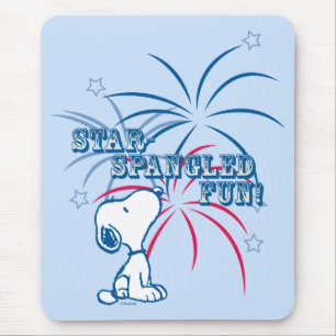 Snoopy Star Spangled Fun Mousepad