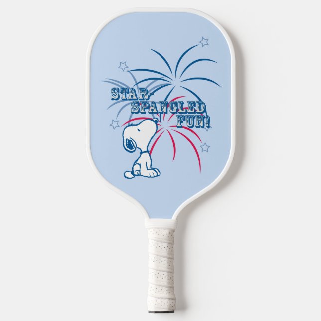 Snoopy Star Spangled Fun Pickleball Schläger (Vorderseite)