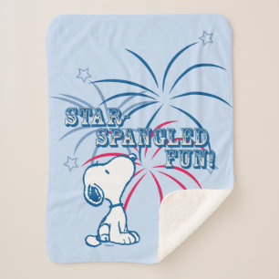 Snoopy Star Spangled Fun Sherpadecke