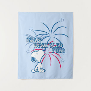 Snoopy Star Spangled Fun Wandteppich