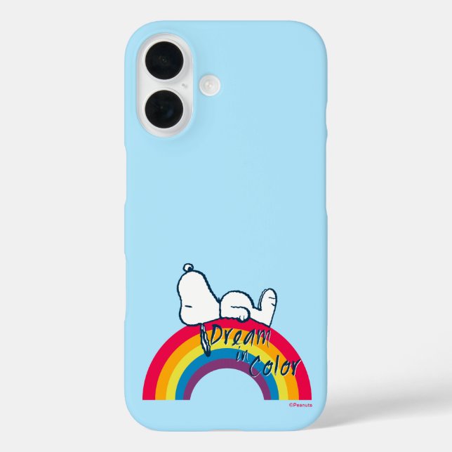 Snoopy | Traum in farbigem Regenbogen Case-Mate iPhone Hülle (Rückseite)