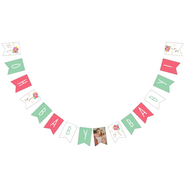 Snoopy und Balloons Babydusche Wimpelkette (Alle)