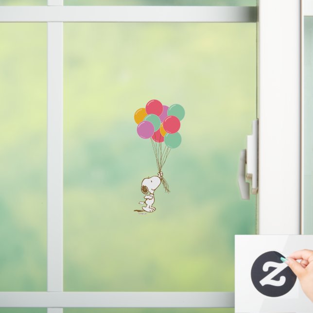 Snoopy und Balloons Fensteraufkleber (Zuhause)