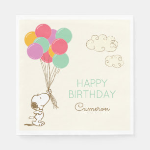 Snoopy und Balloons Geburtstag Serviette