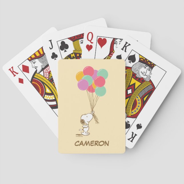 Snoopy und Balloons | Hinzufügen von Karten für di Spielkarten (Rückseite)