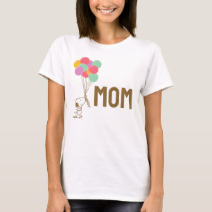 Snoopy und Balloons Ich bin die Mama T-Shirt