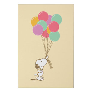 Snoopy und Balloons Künstlicher Leinwanddruck