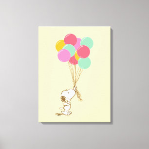 Snoopy und Balloons Leinwanddruck