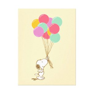 Snoopy und Balloons Leinwanddruck